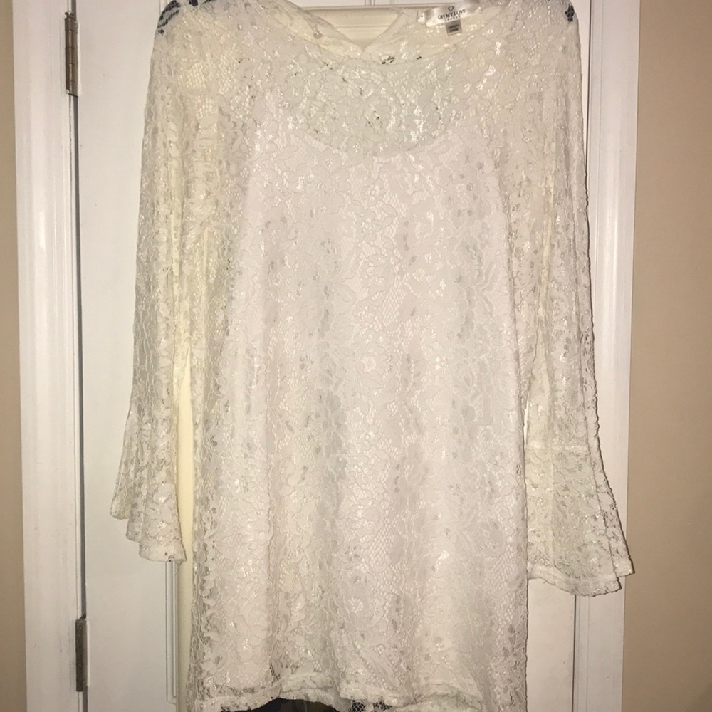 CUTE WHITE LACE DRESS!!